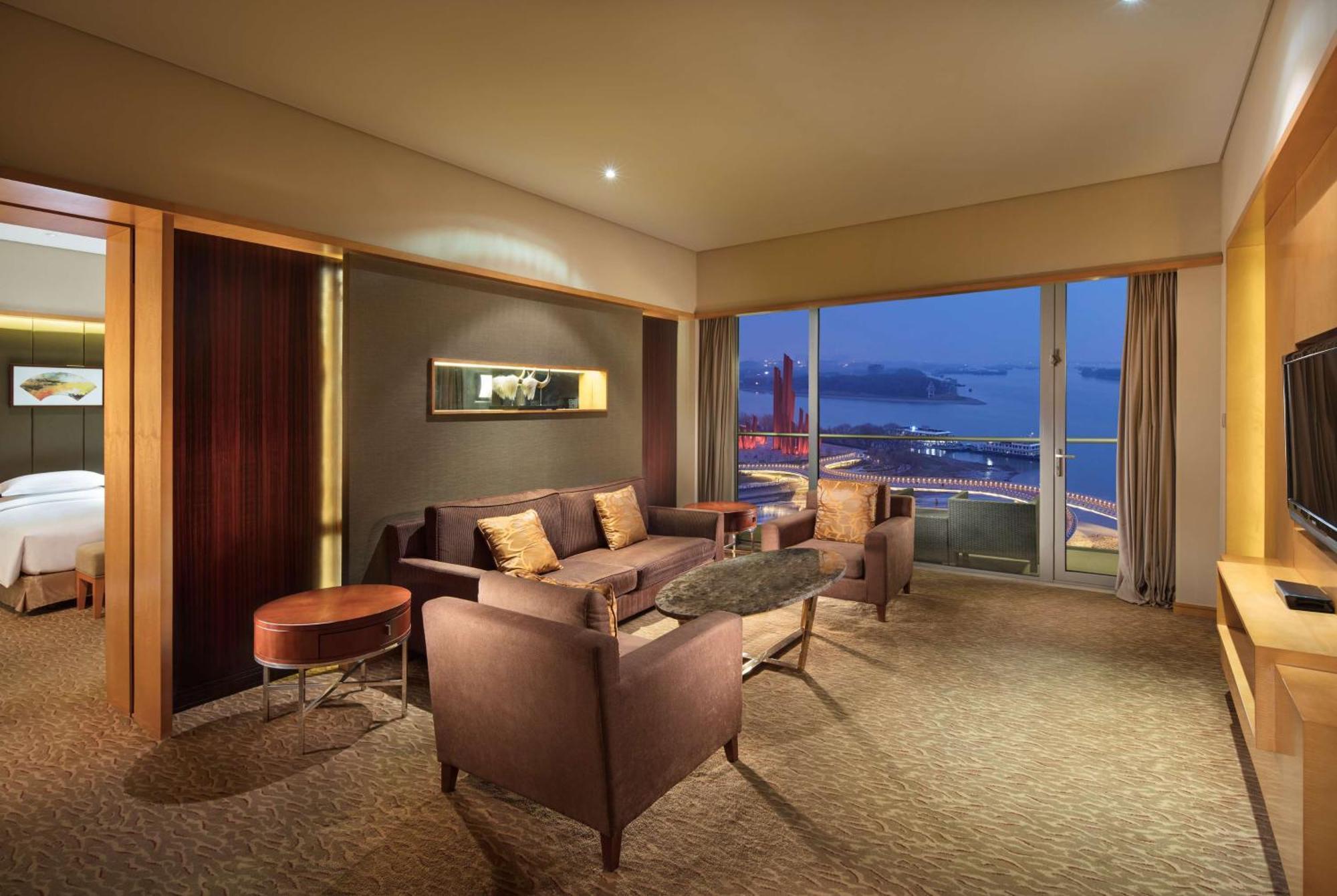 Hilton Nanjing Riverside Bagian luar foto
