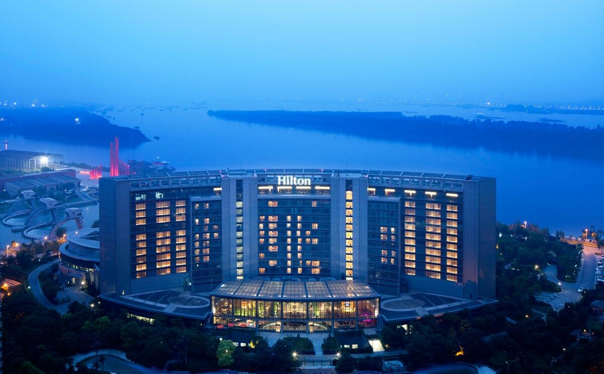 Hilton Nanjing Riverside Bagian luar foto